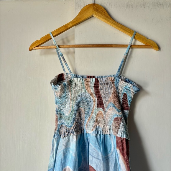 Wilfred Tempest Sleeveless Linen Printed Mini Dress - Picture 4 of 10